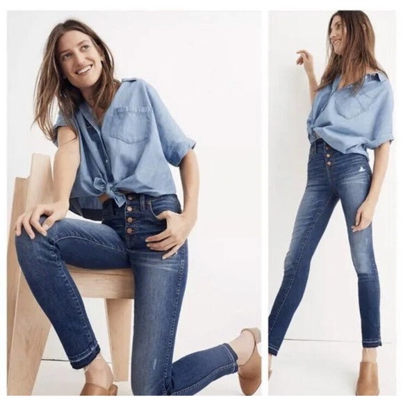 Madewell Denim - Madewell 10" High Rise Skinny Jeans